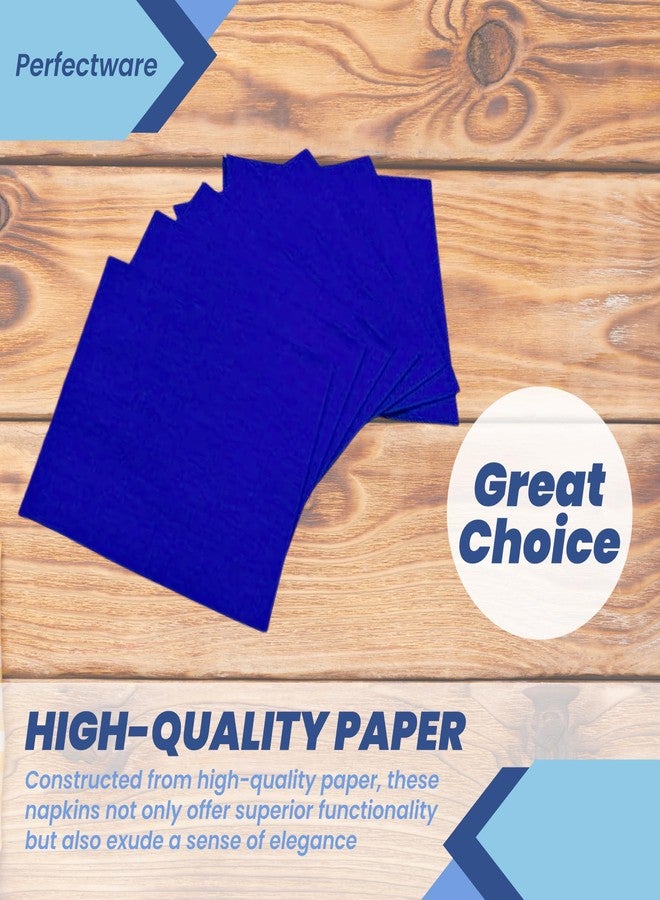 Perfectware - PW- 2 Ply Navy Blue Bev-250 2 Ply Navy Blue Beverage Napkins- Pack of 250ct - Image 2